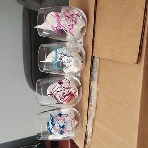 Golden girls stemless wine glasses